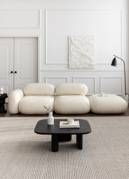 ONDO - Upholstered fabric pouf by grado design - view 3